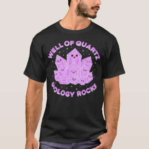 Camiseta Poço De Geologia De Quartzo Rochas Gemas De Crista