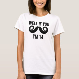 Camiseta Poço se você bigode mim é 14