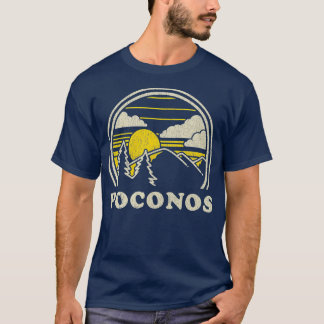 Camiseta Poconos Pensilvânia PA Vintage Hiking Mounties