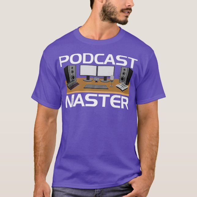 Camiseta Podcast App Equipment Mixer Tshirt for (Frente)