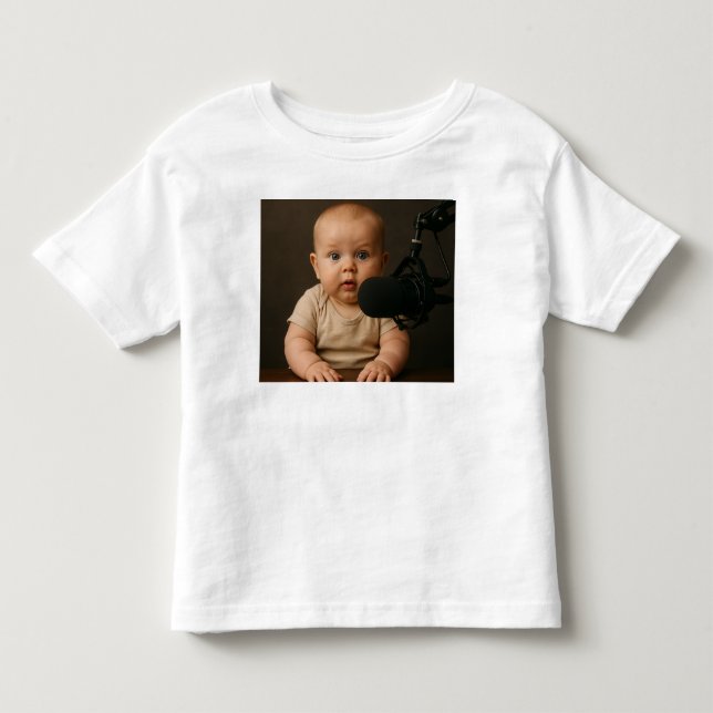 Camiseta Podcast bebê (Frente)