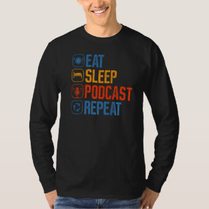 Camiseta Podcast coma o sono repetidamente pod do difusor P