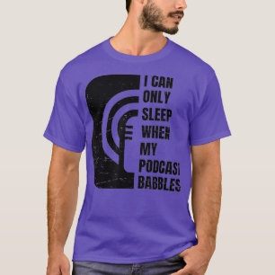 Camiseta Podcast Engraçado Cai no Sono Nap Podcast Junkie