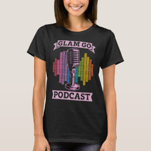 Camiseta Podcast Produtor Podcast Host Microphone P