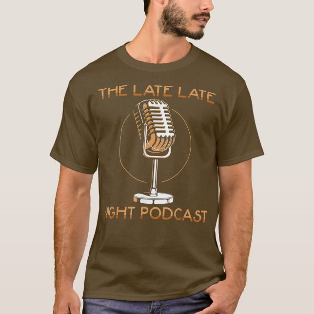Camiseta Podcaster O Podcast Tarde Da Noite (Frente)
