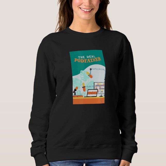 Camiseta Poddad Real - Podcaster Radio Host Podcast (Frente)