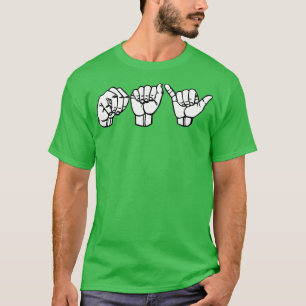 Camiseta PODE ASL Sign Language Design