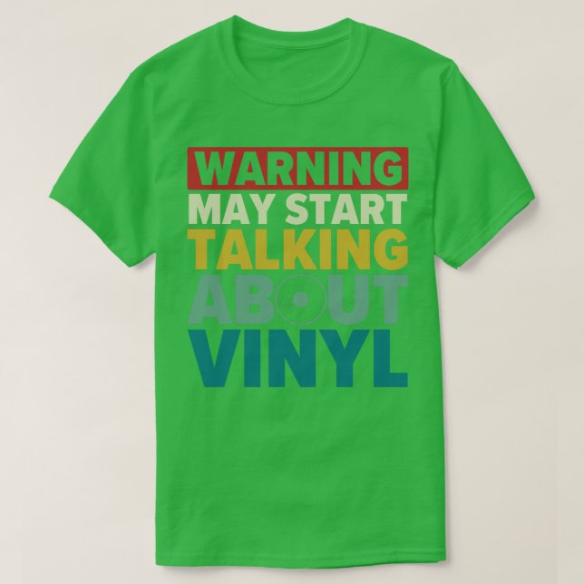 Camiseta Pode Começar A Falar Da Vinyl Funny Records LP Col (Frente do Design)