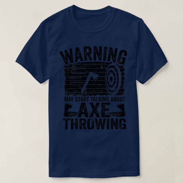 Camiseta Pode Começar A Falar Sobre Ax Jogando Presente Eng (Frente do Design)