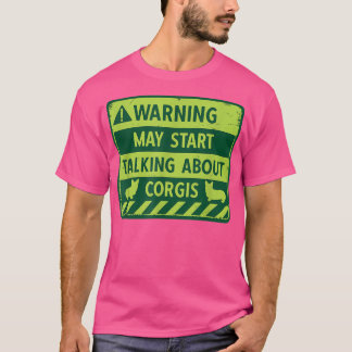 Camiseta Pode Começar A Falar Sobre CorgisSarcastic Men Cor