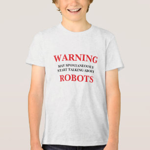 Camiseta Pode Começar A Falar Sobre Robôs Espontaneamente