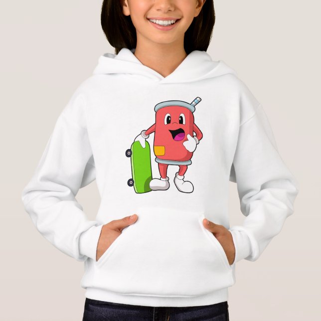 Camiseta Pode como skater com skate (Frente)