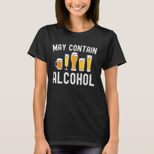 Camiseta Pode Conter Álcool Vintage Funny Casino Vegas Squ