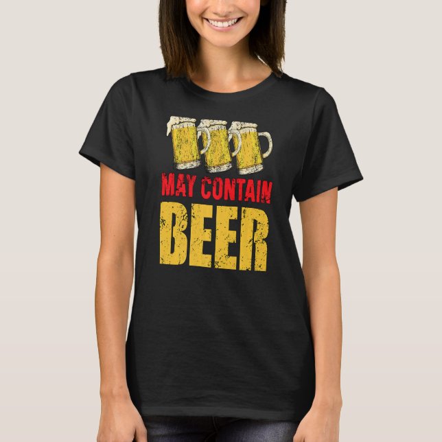 Camiseta Pode Conter Cerveja De Fôrma (Frente)