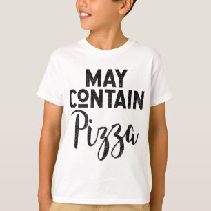 Camiseta Pode Conter Pizza Engraçada Pizza Deep Dish Lovers