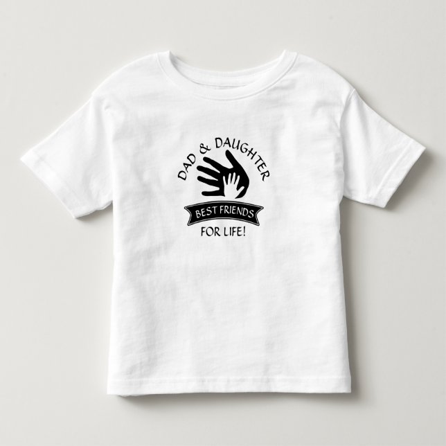 Camiseta Pode Editar Texto, Filha de Pai, Melhores Amigos,  (Frente)
