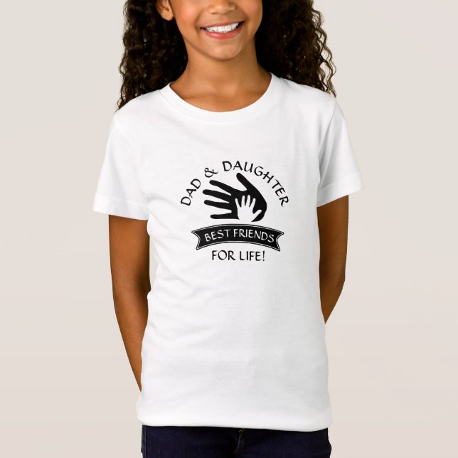 Camiseta Pode Editar Texto, Filha do Pai, Melhores Amigos,  (Frente)