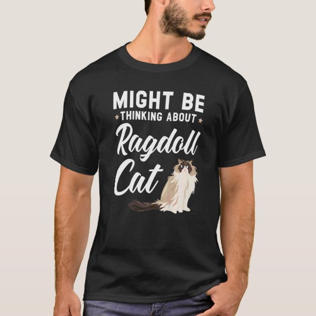 Camiseta Pode Estar Pensando Sobre O Kit De Gatinho De Gato (Frente)