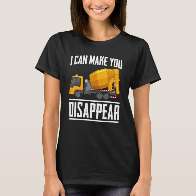 Camiseta Pode Fazer Com Que Você Desapareça Conceptor Concr (Frente)