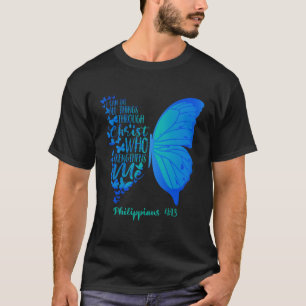 Camiseta Pode Fazer Tudo Através Do Cristo Que Fortalece M