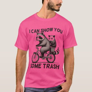 Camiseta Pode Mostrar a Você Presente de Guaxinim e Gambá S
