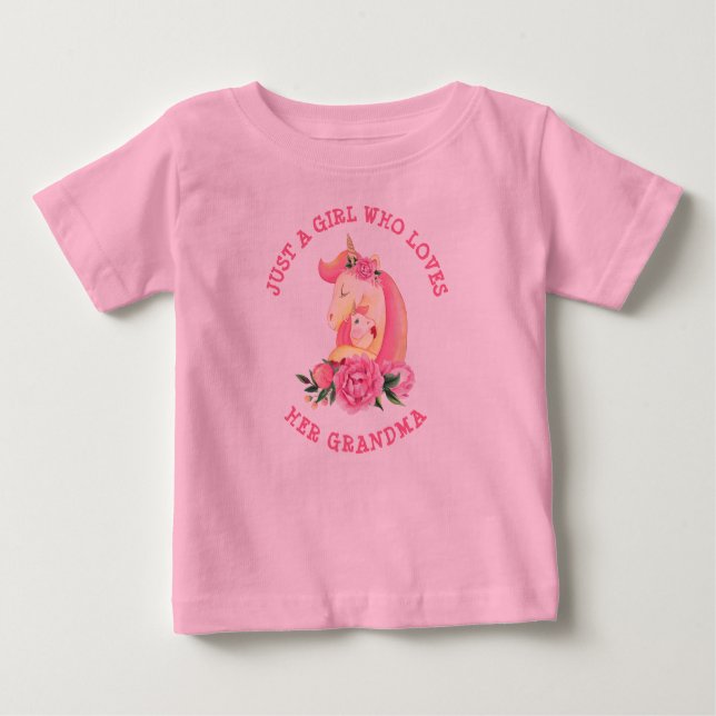 Camiseta Pode Mudar Uma Menina De Texto Que Ama A Avó Unico (Frente)