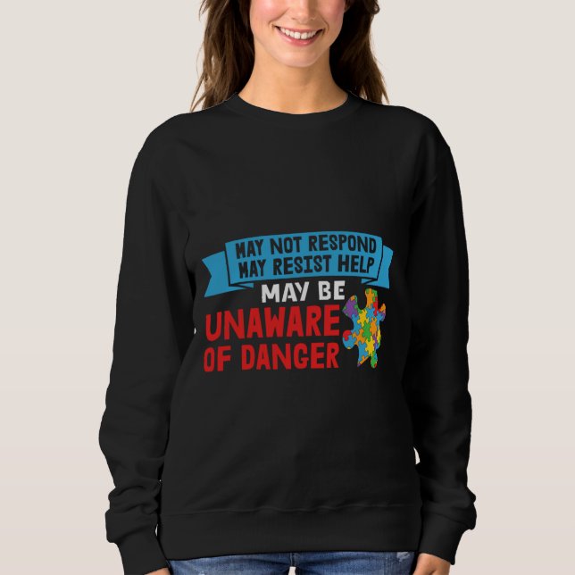 Camiseta Pode Não Responder Pode Resistir Ao Autismo Da Aju (Frente)
