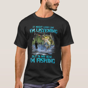Camiseta Pode parecer que estou ouvindo, mas na minha cabeç