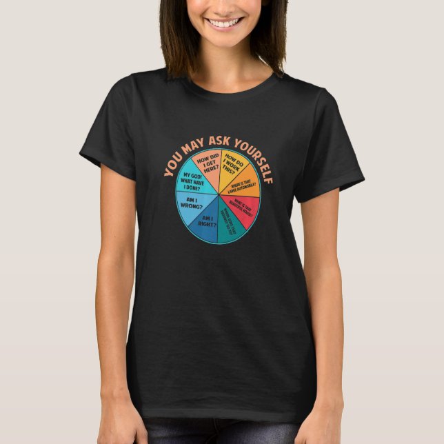Camiseta Pode Perguntar-Se Uma Vez Num Gráfico De Gravação (Frente)