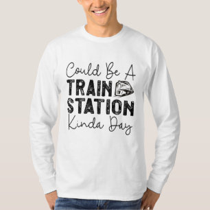 Camiseta Pode Ser Um Dia De Estação De Comboio