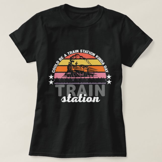 Camiseta Pode Ser Uma Estação De Comboio Meio Dia 16 (Frente do Design)