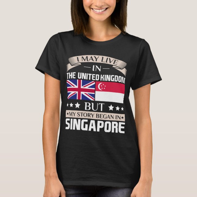 Camiseta Pode viver na história BRITÂNICA começou na (Frente)