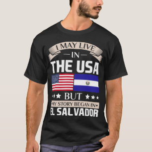 Camiseta Pode viver na história dos EUA começou na bandei