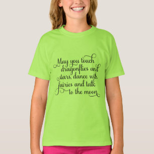Camiseta Pode você dançar com fadas, bênção irlandesa