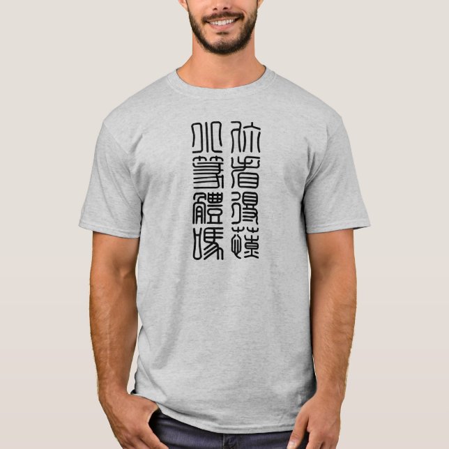 Camiseta Pode você ler chineses antigos? (Frente)