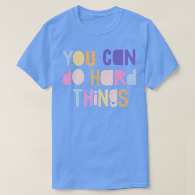 Camiseta Podemos fazer coisas Duros, professoras de volta à (Frente do Design)