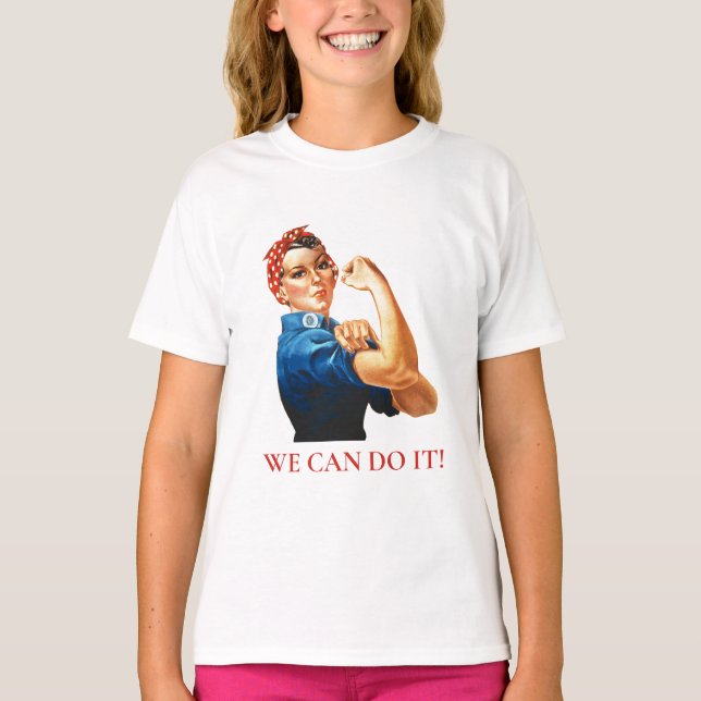 Camiseta Podemos Fazer Isso Rosie Riveter Mulheres Poder WW (Frente)