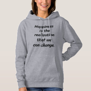Camiseta Podemos mudar o capuz básico das mulheres