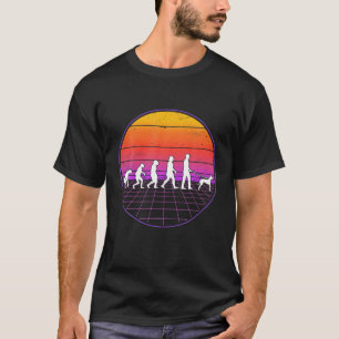Camiseta Podenco Evolution Vaporwave Ibizian Hound Podenco