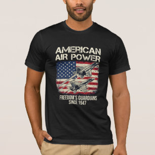 Camiseta Poder Aéreo Americano Guardiões da Liberdade Jato 
