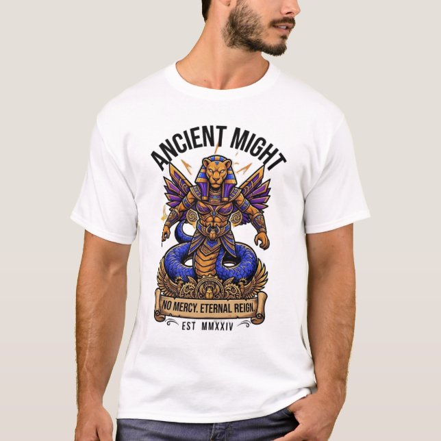 Camiseta Poder Antigo Sem Misericórdia Reinado Eterno (Frente)