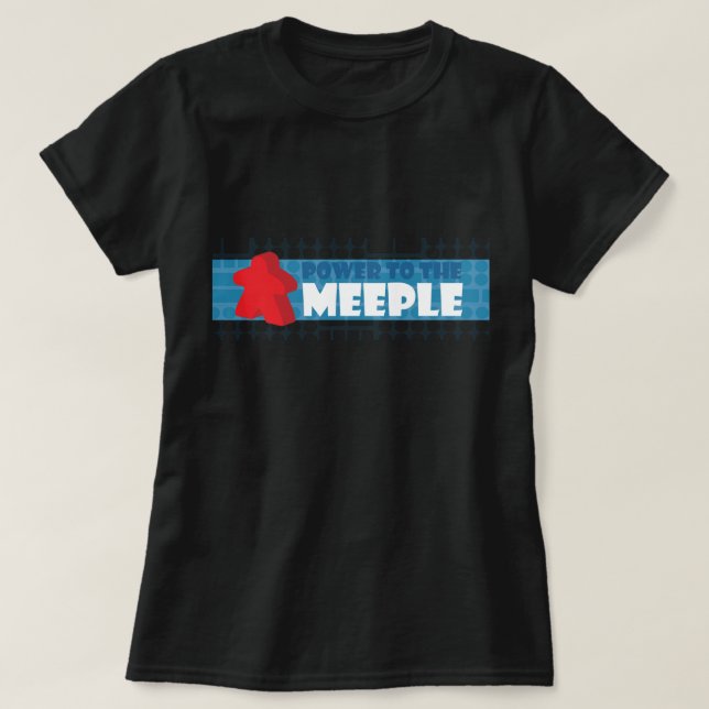 Camiseta Poder ao Meeple (Frente do Design)