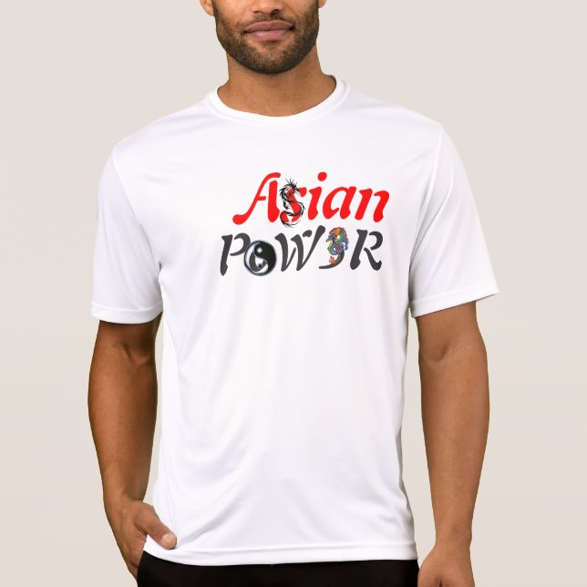 Camiseta Poder asiático! (Frente)
