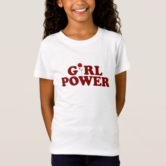 Camiseta Poder Bella da menina+Canvas cabidas (Frente)