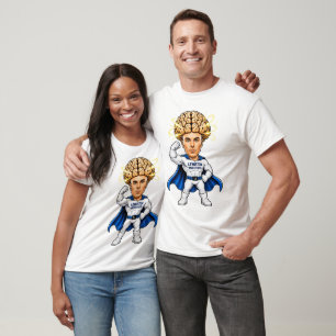 Camiseta Poder Cerebral de Super-Herói