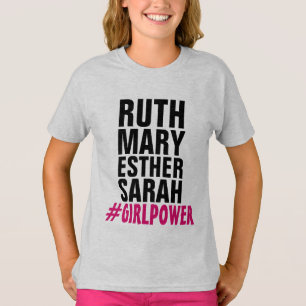 CAMISETA PODER CRISTÃO DA MENINA (RUTH MARY ESTHER SARAH)