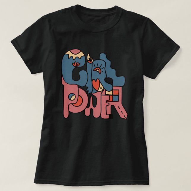 Camiseta Poder da Menina (Frente do Design)