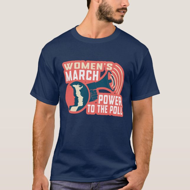Camiseta Poder da Mulher: Marchando pela Igualdade (Frente)