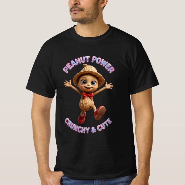 Camiseta Poder de Amendoim Crocante e Fofo (Frente)