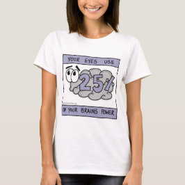 Camiseta Poder de cérebro visual